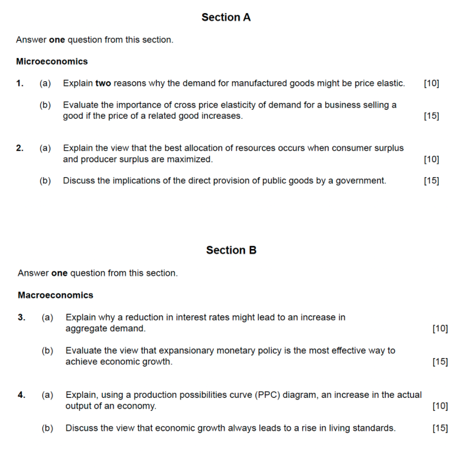 Ib Economics Paper 2 Past Papers - Image to u